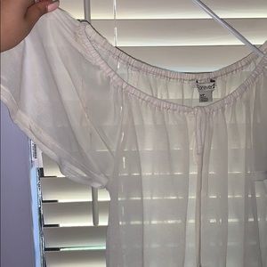 Forever 21 Tops - Sheer white blouse Forever 21 Tops - Sheer white blouse
